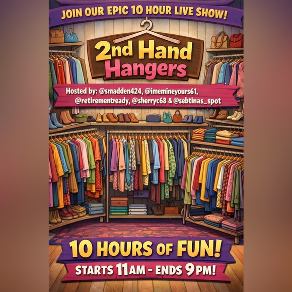 Jewelry - LIKE THIS FOR 2nd HAND HANGERS, 5 HOST, 10 HOUR SHARE SHOW